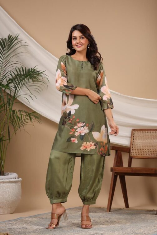 Beautiful Silk Coord Set - Image 2