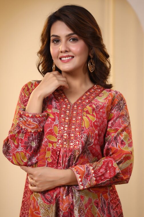 Beautiful Muslin Kurti set - Image 2