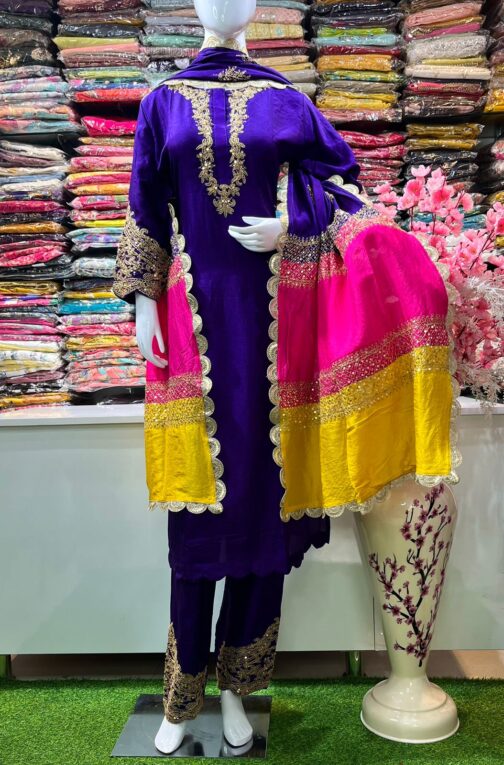 Beautiful Pure Silk  Suit - Image 4