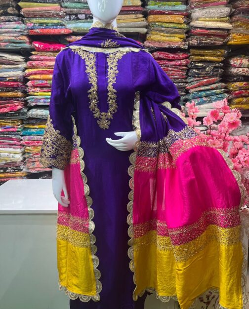 Beautiful Pure Silk  Suit - Image 3