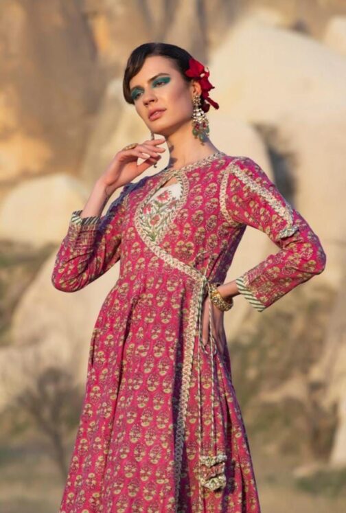 Beautiful Pure Cotton Anarkali - Image 8