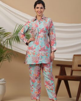 Designer Muslin Co-ord Set