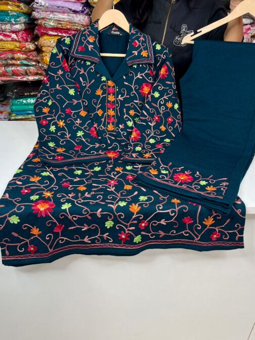 Kashmiri Woolen Coord Set - Image 4