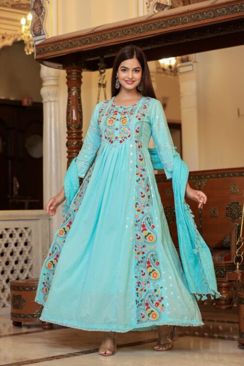 Two Piece Designer Anarkali Kurti