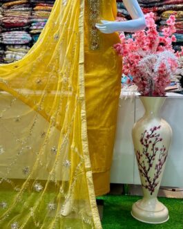 Designer Chandheri Silk Suit