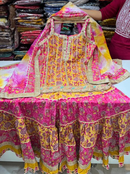 Designer Cotton Sharara Set - Image 2