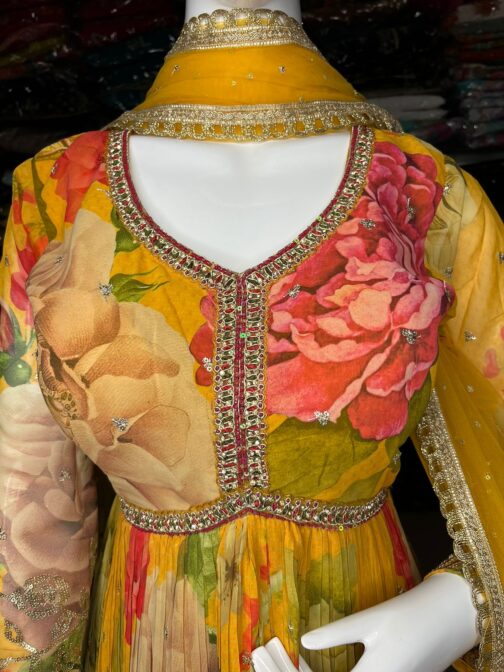 Beautiful Georgette Anarkali Gown - Image 6