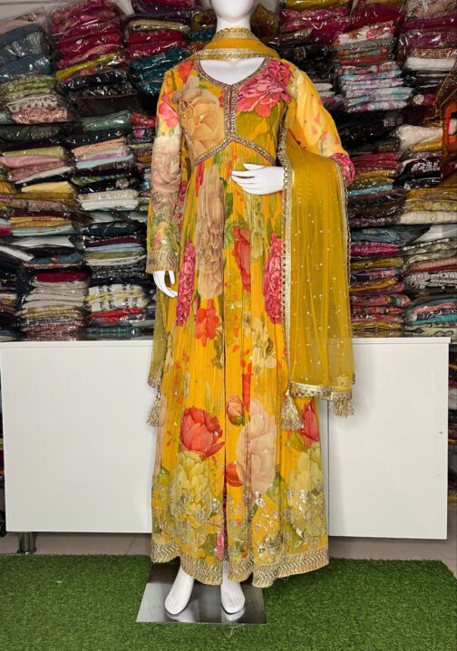 Beautiful Georgette Anarkali Gown - Image 2