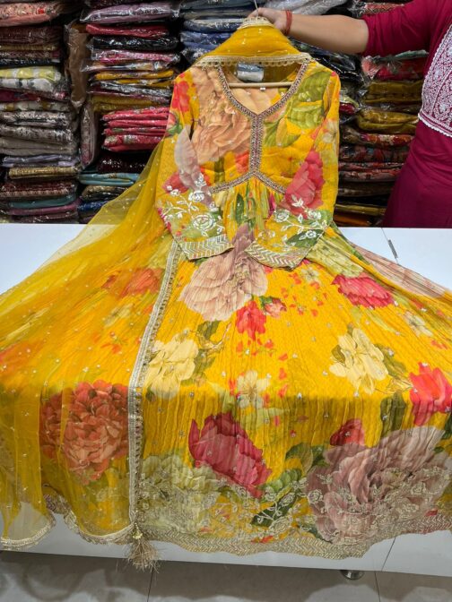 Beautiful Georgette Anarkali Gown - Image 4