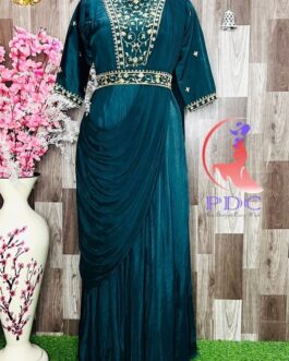 Indo-Western Drape Gown