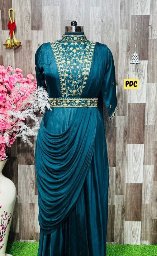 Indo-Western Drape Gown - Image 2