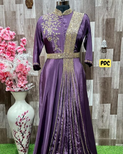 Beautiful Indo-Western Gown - Image 3