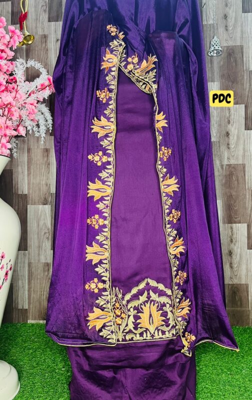 Beautiful Cotton Suit With Embroidery - Image 4