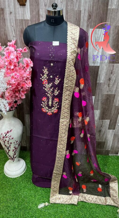 Beautiful Pure Chandheri Suit