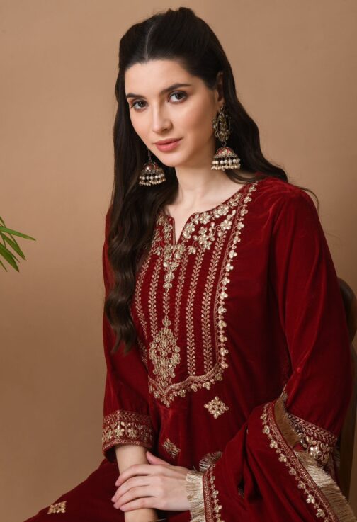 Beautiful Heavy Velvet Suit Set - Image 6