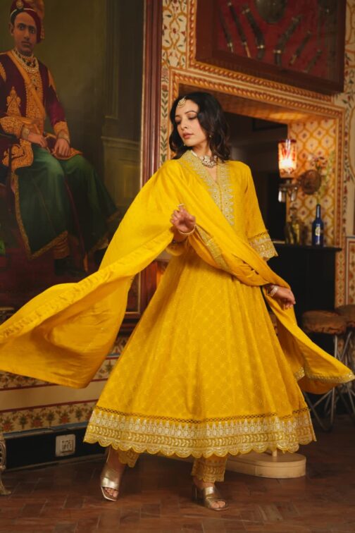 Beautiful Pure Georgette Anarkali Set
