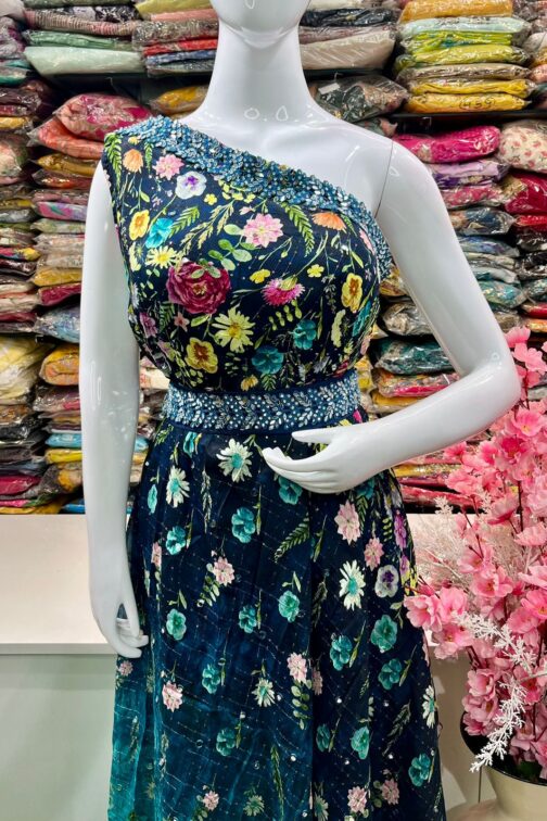 Designer Two Piece Dress - Image 5