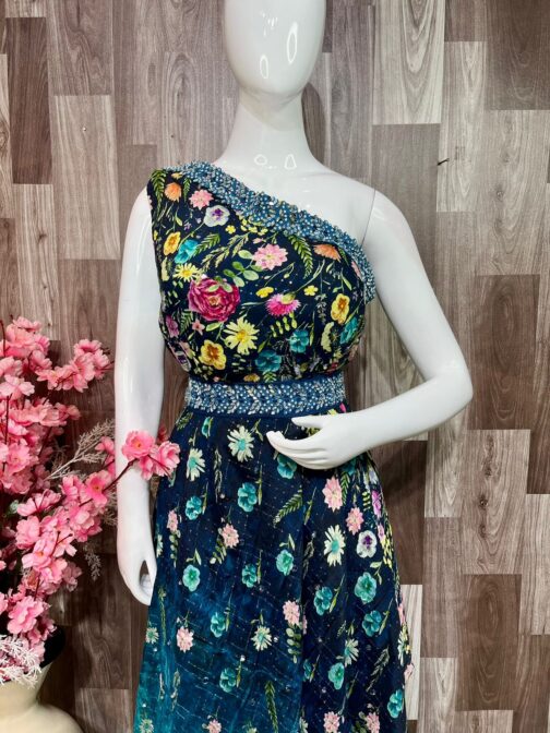 Designer Two Piece Dress - Image 4