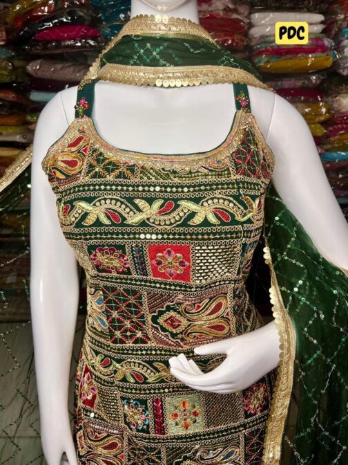 Designer Suit With Heavy Embroidery - Image 2