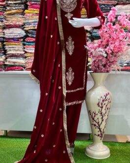 Beautiful Heavy Velvet Pakistani Suit