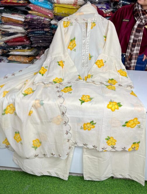 Beautiful Khadi Cotton Suit