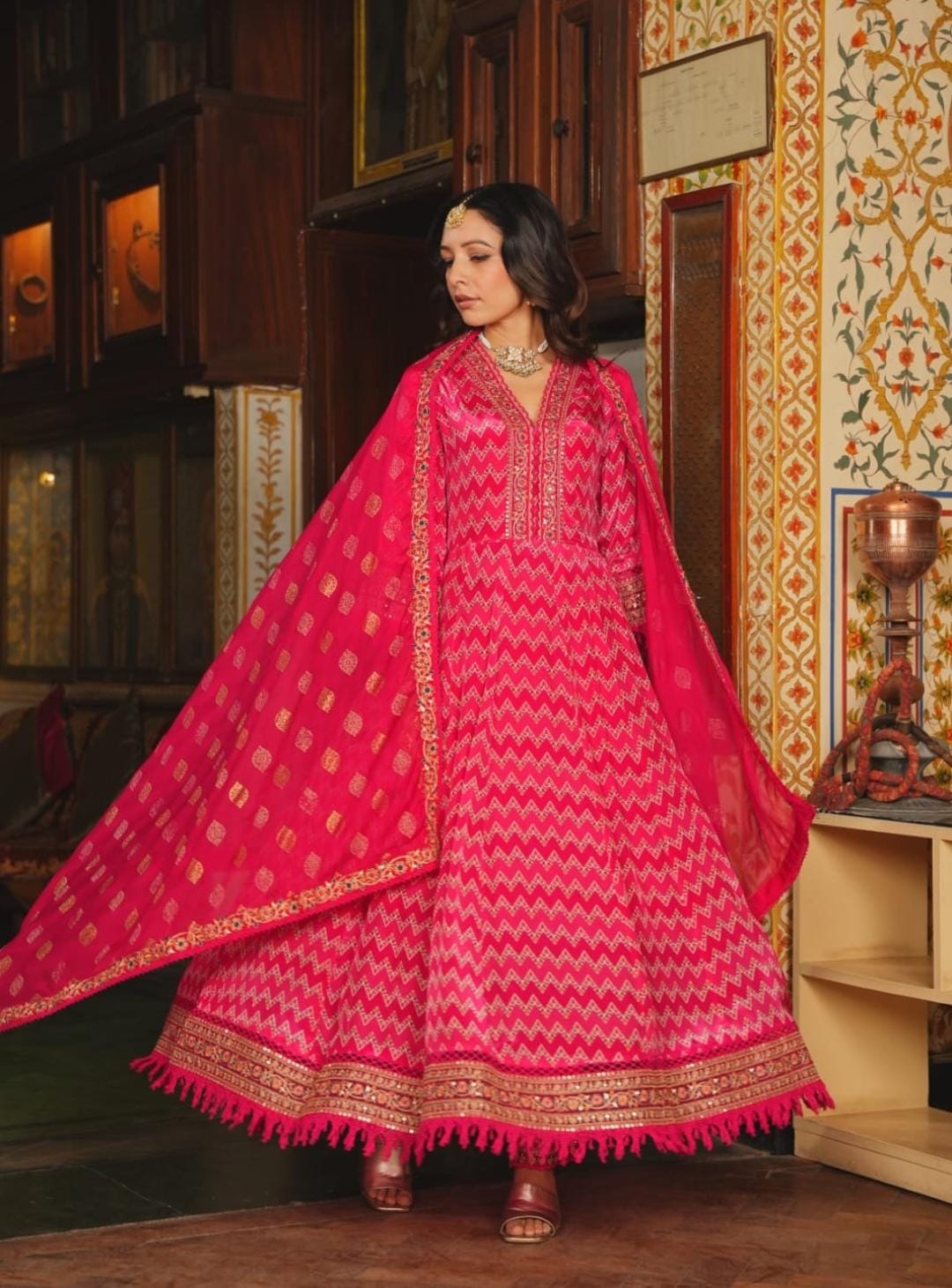 Beautiful Flair Anarkali Kurti Set