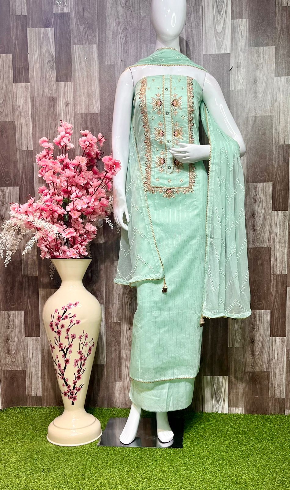 Beautiful Suit with Embroidered Dupatta