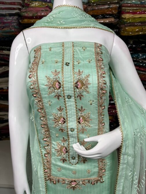 Beautiful Suit with Embroidered Dupatta - Image 4