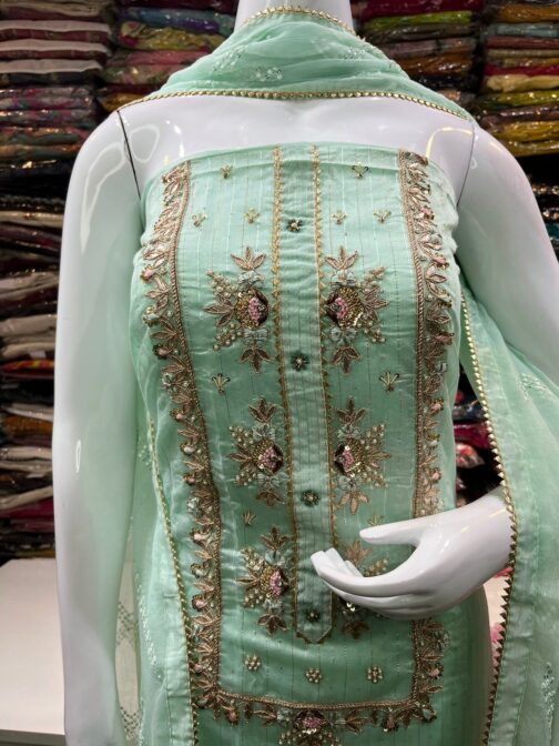 Beautiful Suit with Embroidered Dupatta - Image 3