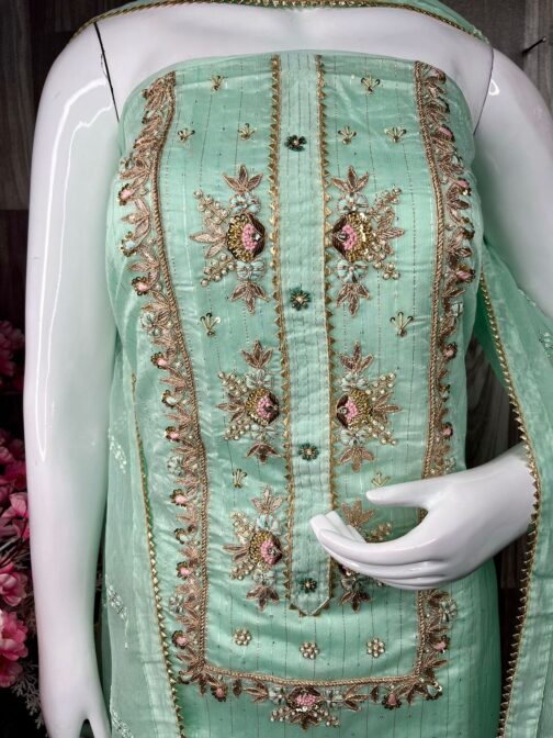 Beautiful Suit with Embroidered Dupatta - Image 5