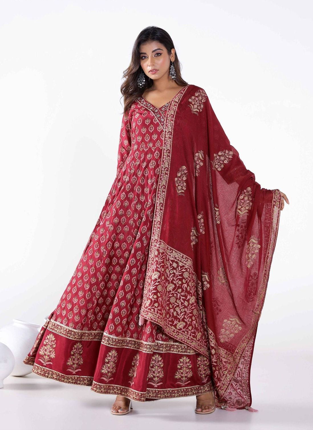 Designer Angrakha Anarkali Gown