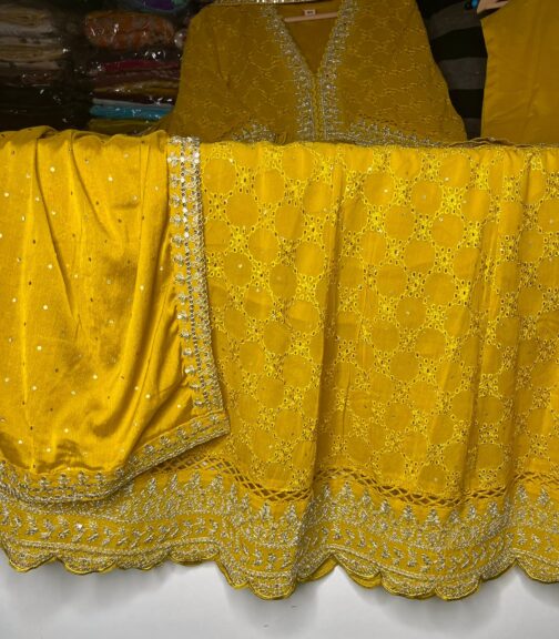 Beautiful Pure Georgette Anarkali Set - Image 4