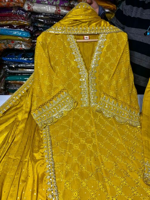 Beautiful Pure Georgette Anarkali Set - Image 2