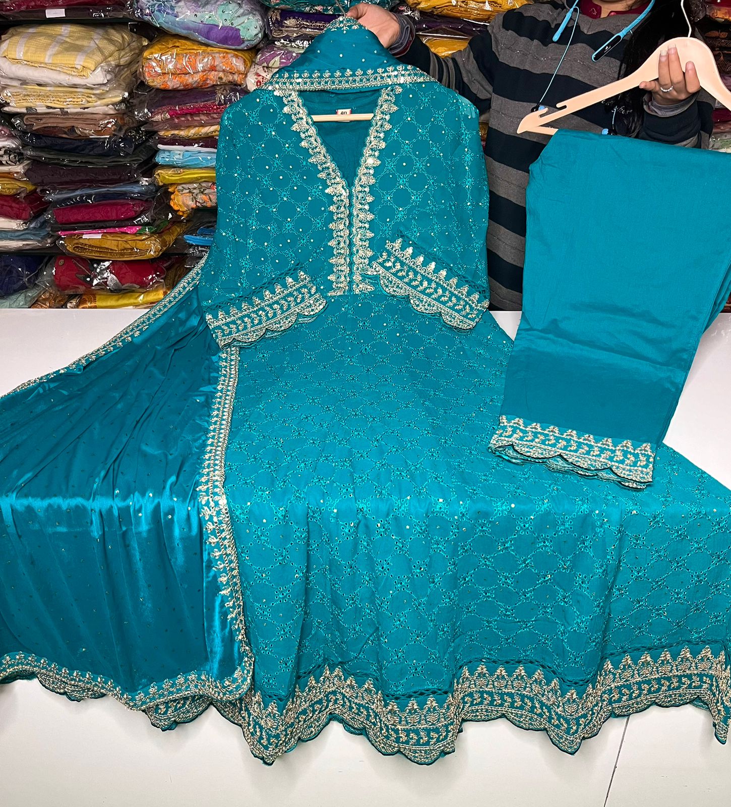 Beautiful Pure Georgette Anarkali Set