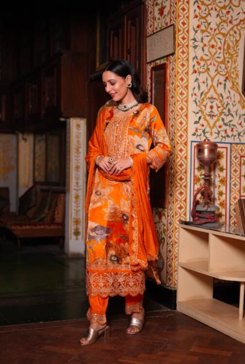 Designer Chinon Straight Kurti - Image 3