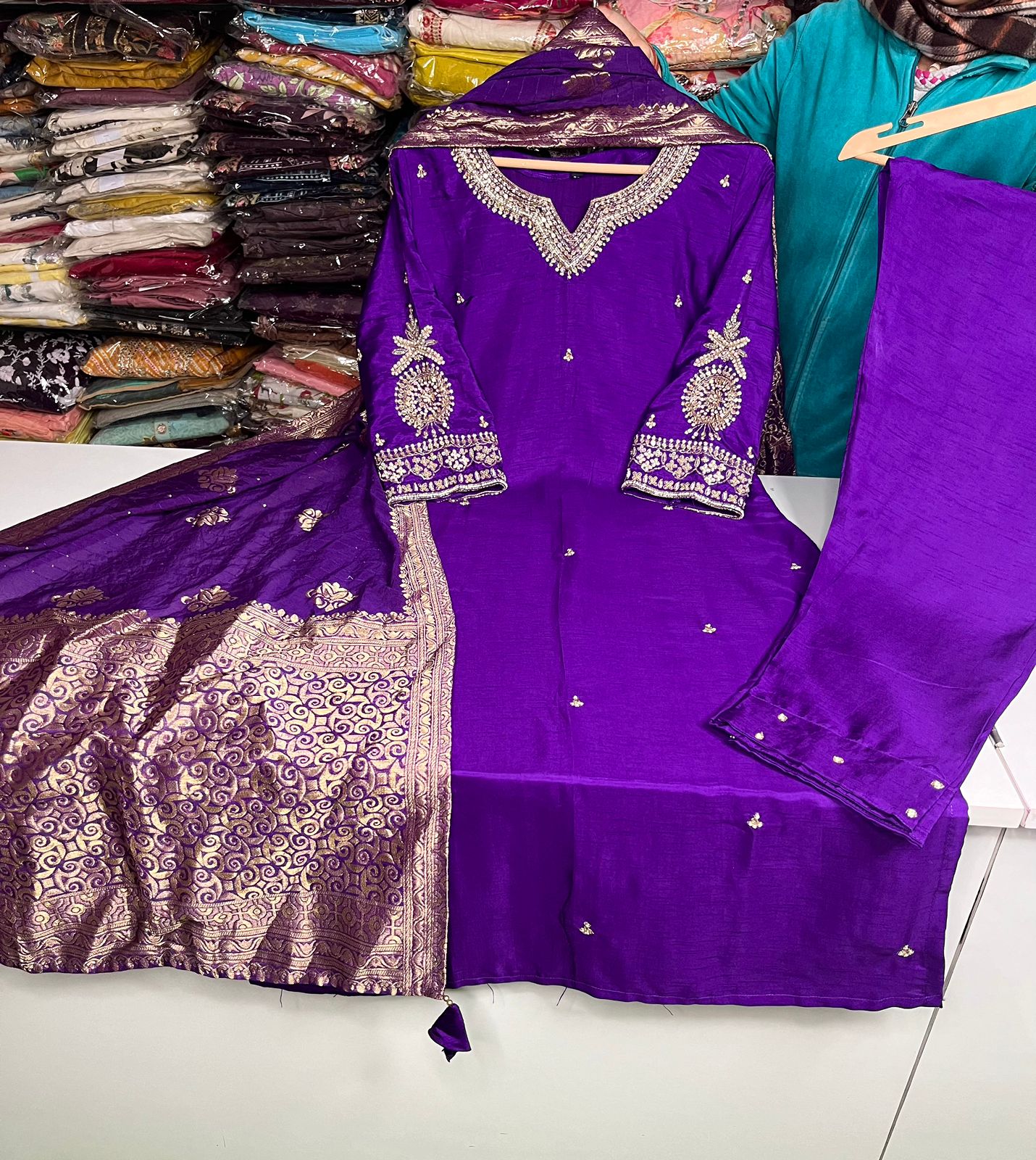 Beautiful Silk Suit Set
