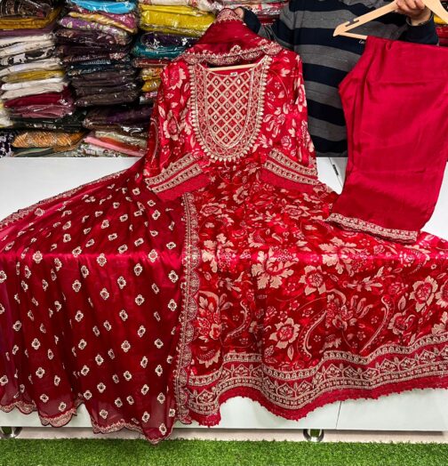 Designer Anarkali Kurti Set