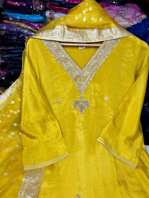 Beautiful Suit Set With Hand Embroidery - Image 5
