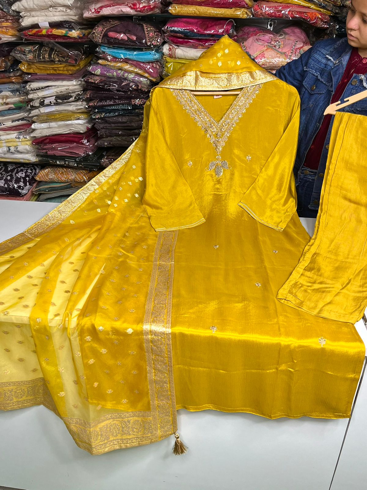Beautiful Suit Set With Hand Embroidery