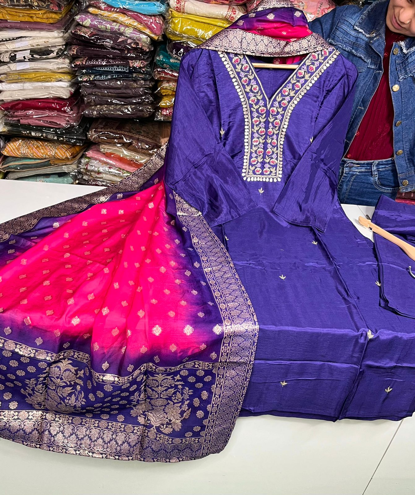 Beautiful Silk Suit Set