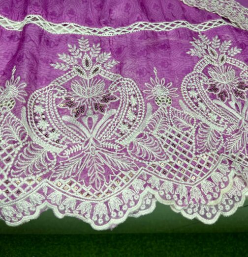 Designer Organza Anarkali Kurti Set - Image 5