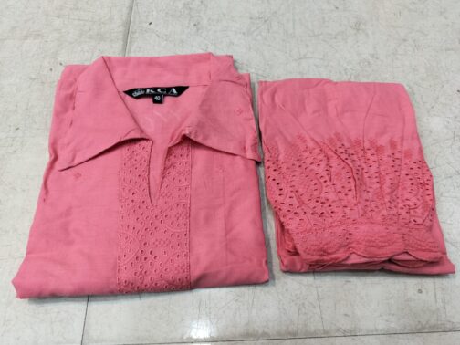Chikankari Afghani Salwar Kurti Coord Set - Image 2
