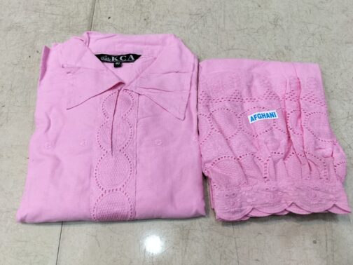 Chikankari Afghani Salwar Kurti Coord Set - Image 3