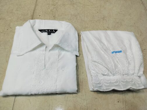 Chikankari Afghani Salwar Kurti Coord  Set - Image 3