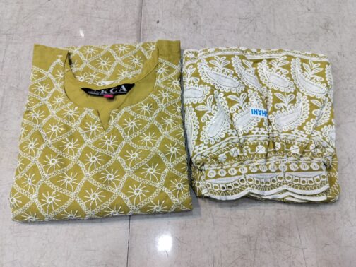 Lucknowi Chikankari Afghani Salwar Kurti Set - Image 3
