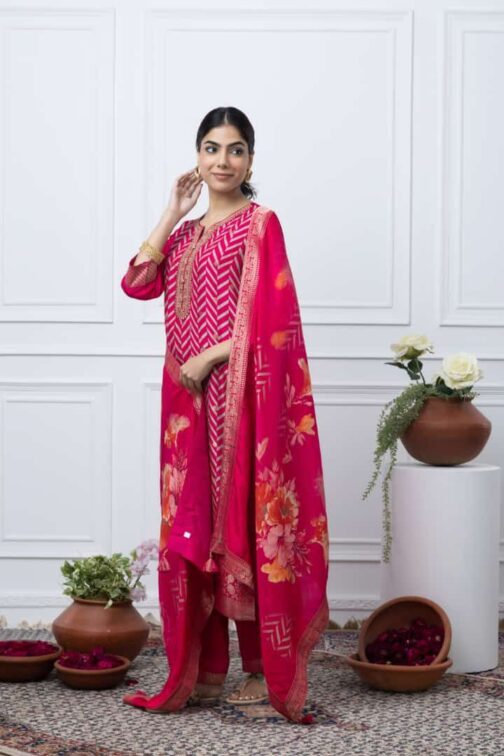 Beautiful Silk Suit Set