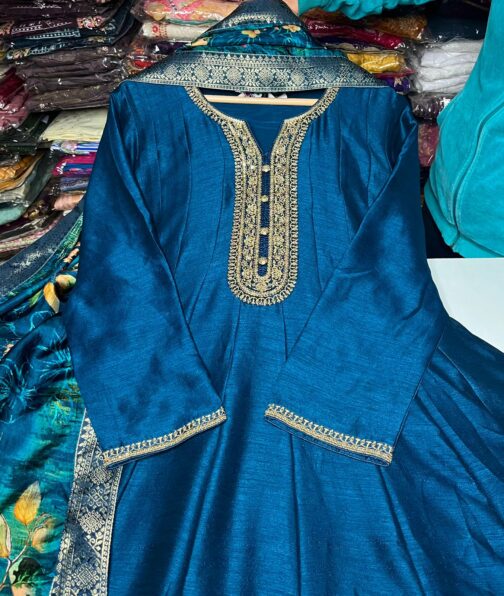 Beautiful Anarkali Gown With Embroidery - Image 4