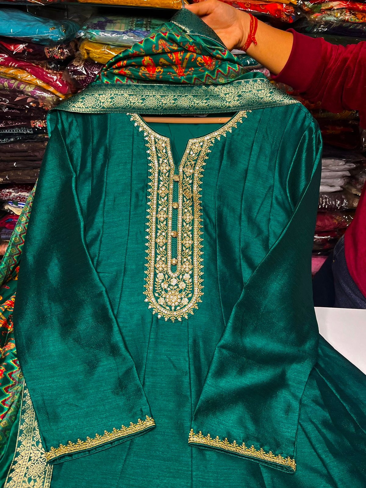 Beautiful Anarkali Gown With Embroidery - Image 4