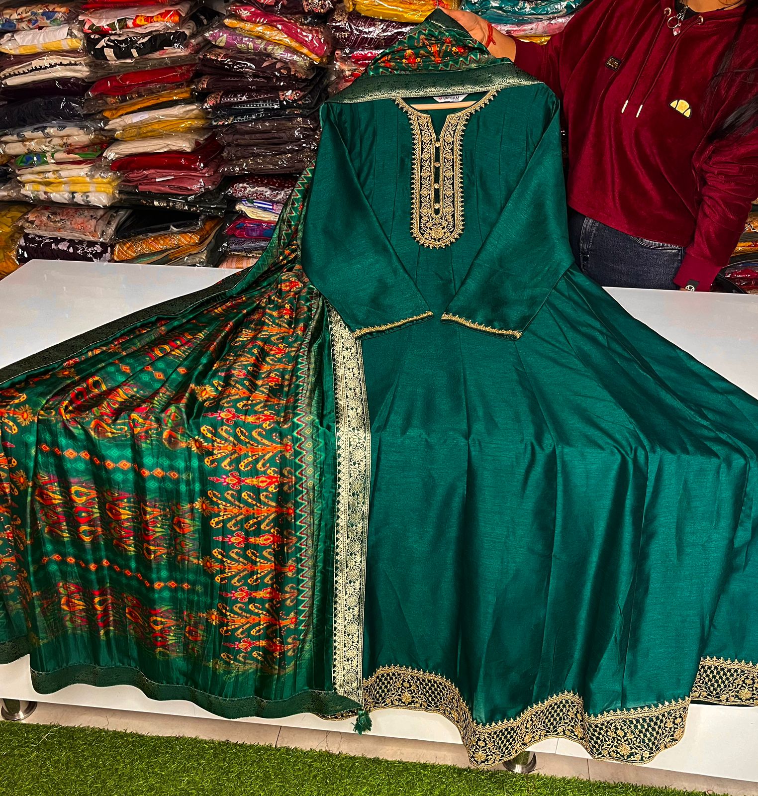 Beautiful Anarkali Gown With Embroidery - Image 2