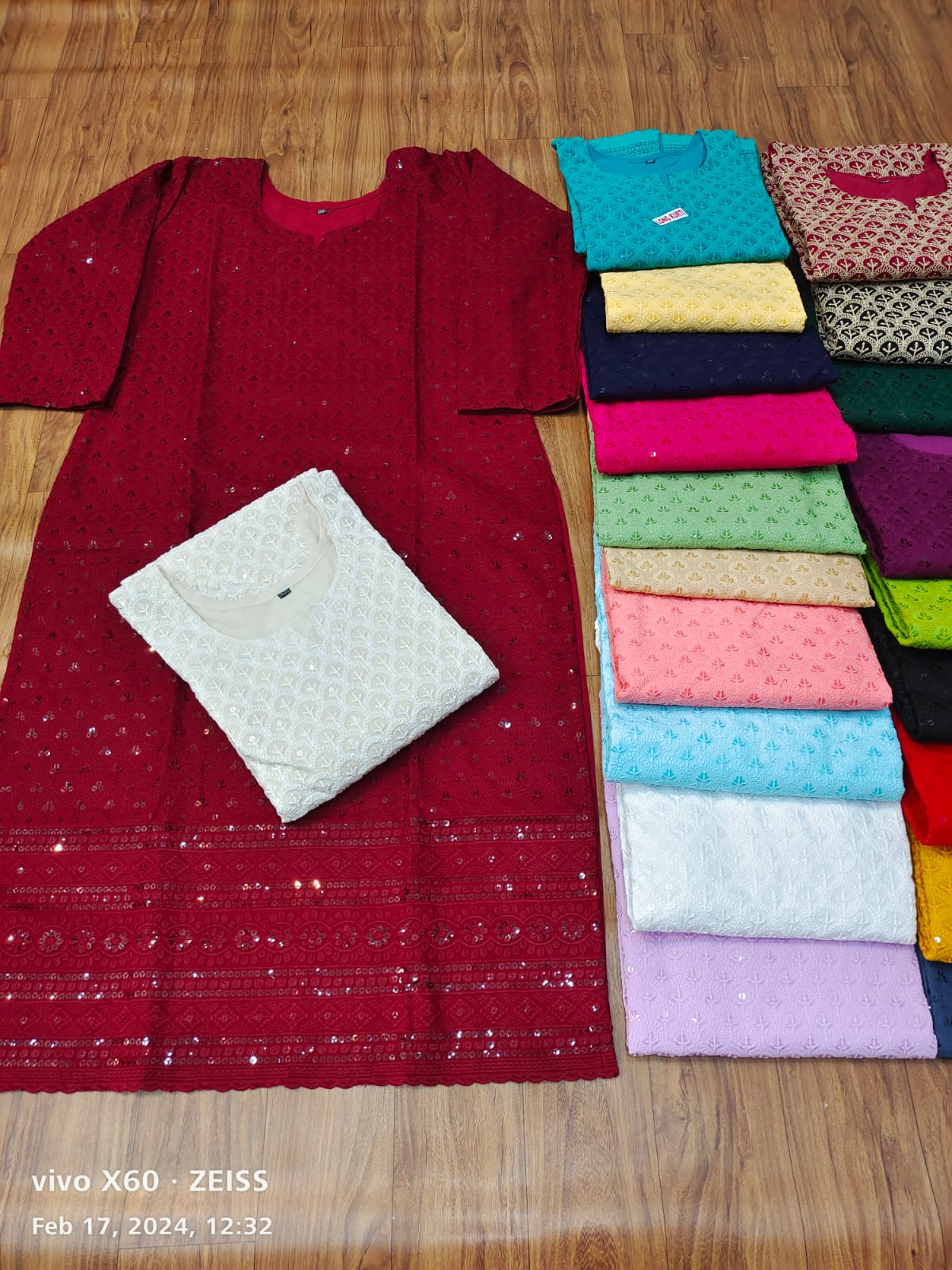Cotton Chikankari Kurti